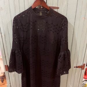 Trina Turn Black Lace Dress - size 10